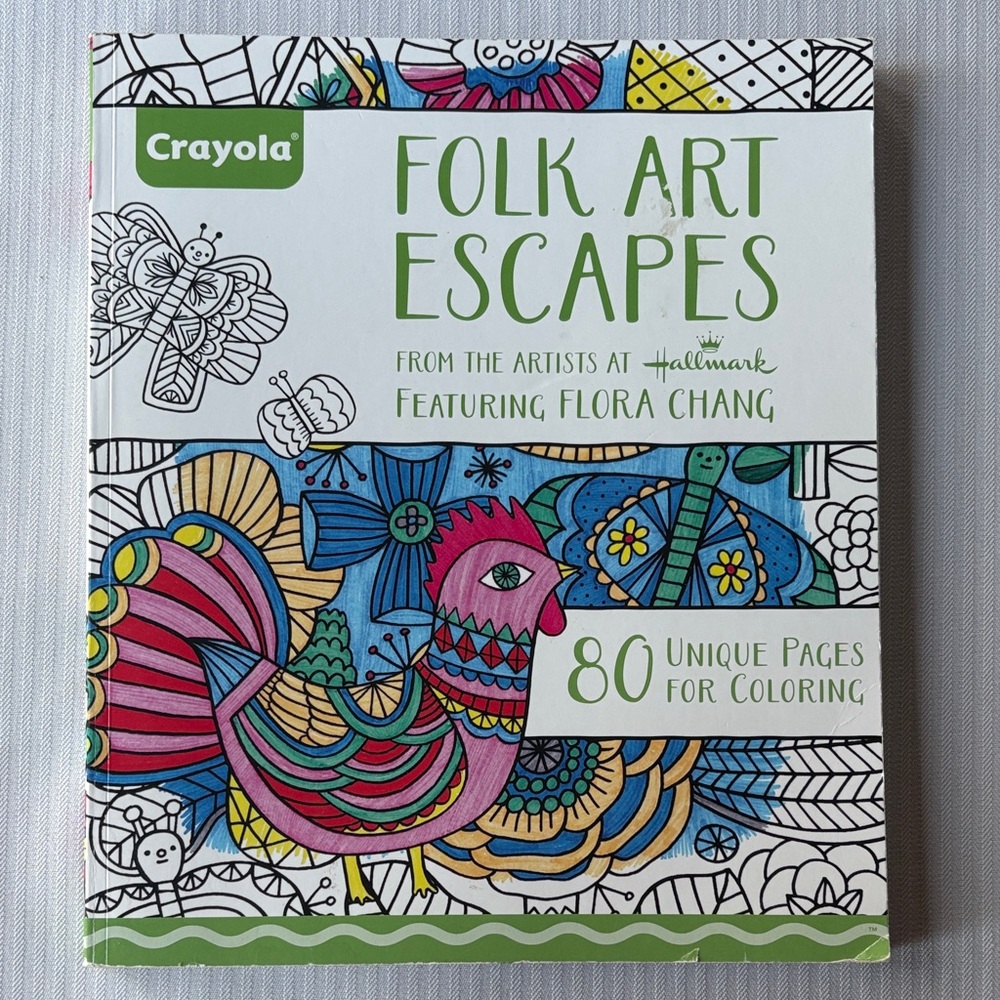Crayola Folk Art Escapes 80 Pages